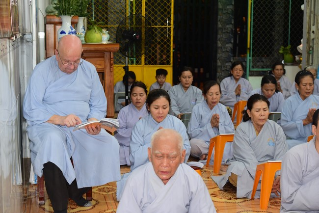 Repentant Ceremony at Minh Chat  ashram in Can Tho